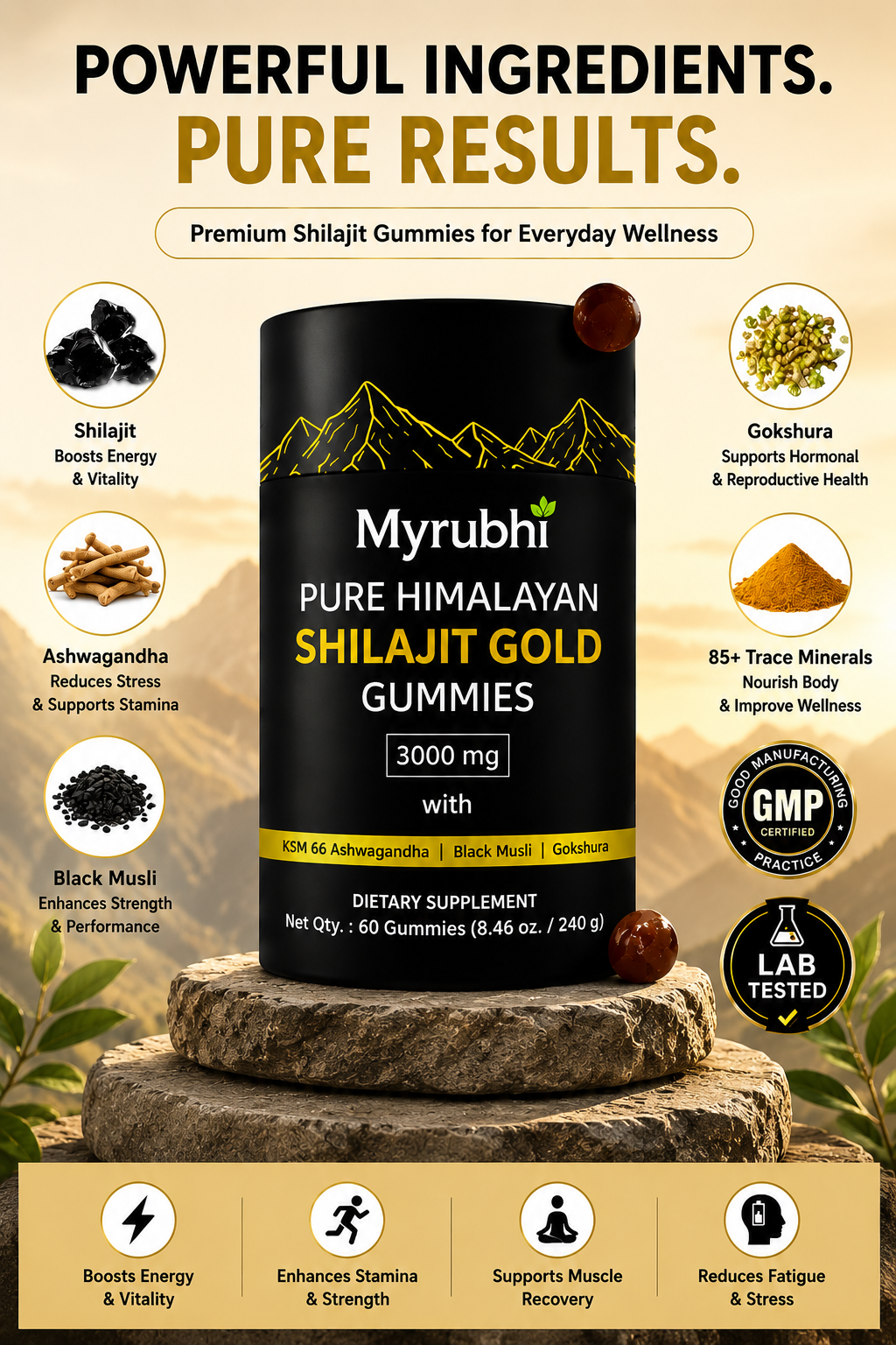Pure Himalayan Shilajit Gummies