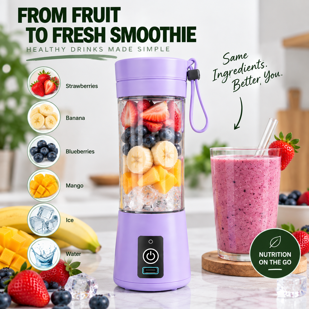 BlendGo Portable Blender.